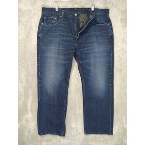Levis 559 Jeans Men 40x30 Blue Denim Relaxed Fit Straight Leg Dark Wash Stretch